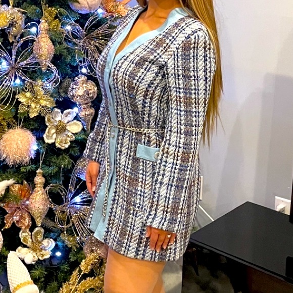 Zara - Combination Structured Denim Coat Dress- Women - Picture 3 of 3